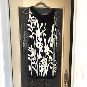 Vintage black & white cocktail sheath